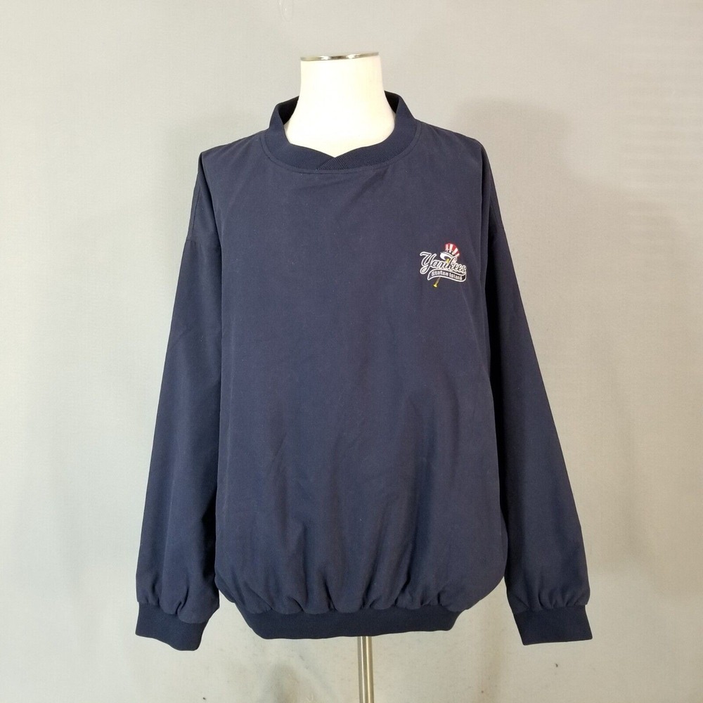 Vantage Wind Shirt Mens XL Blue New York Yankees Staten Island Pullover MLB